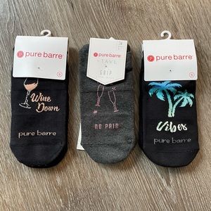 Pure barre sticky socks size small brand new (3 pair)